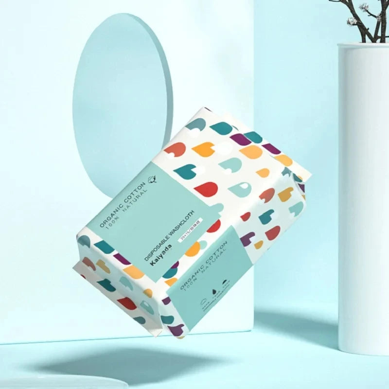Disposable 100% Cotton Makeup Remover Facial Wipes For Skin Care