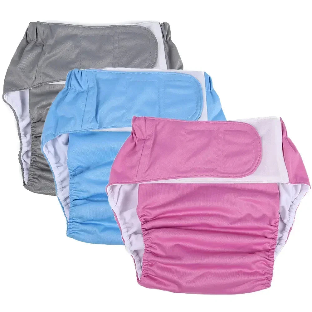 Reusable Adult Diapers Washable Cloth Incontinence Pants For Elderly