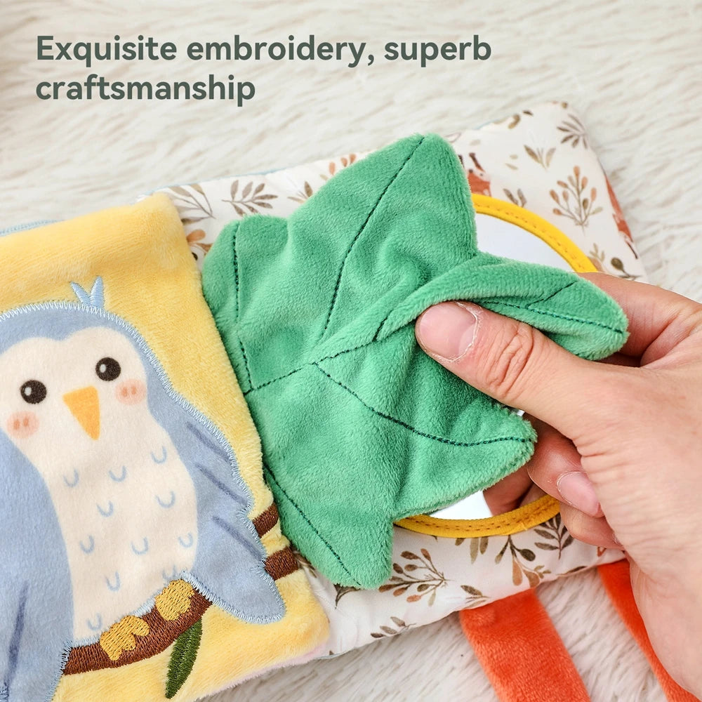 Montessori Baby Cloth Book Sensory Toy 3D Touch High Contrast For Infant