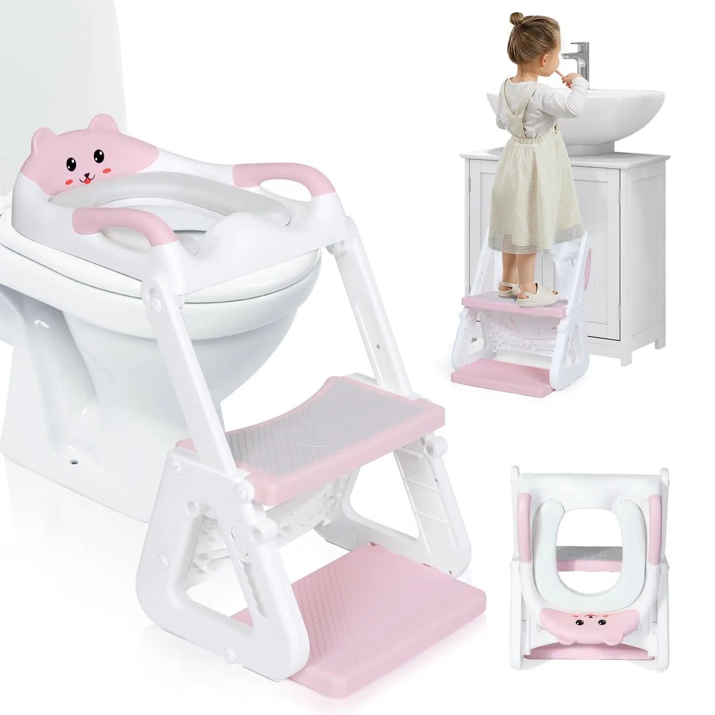 Potty Training Seat With Step Stool For Toddlers Premium