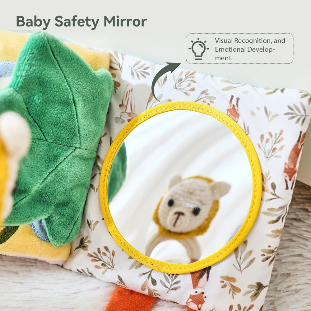 Montessori Baby Cloth Book Sensory Toy 3D Touch High Contrast For Infant