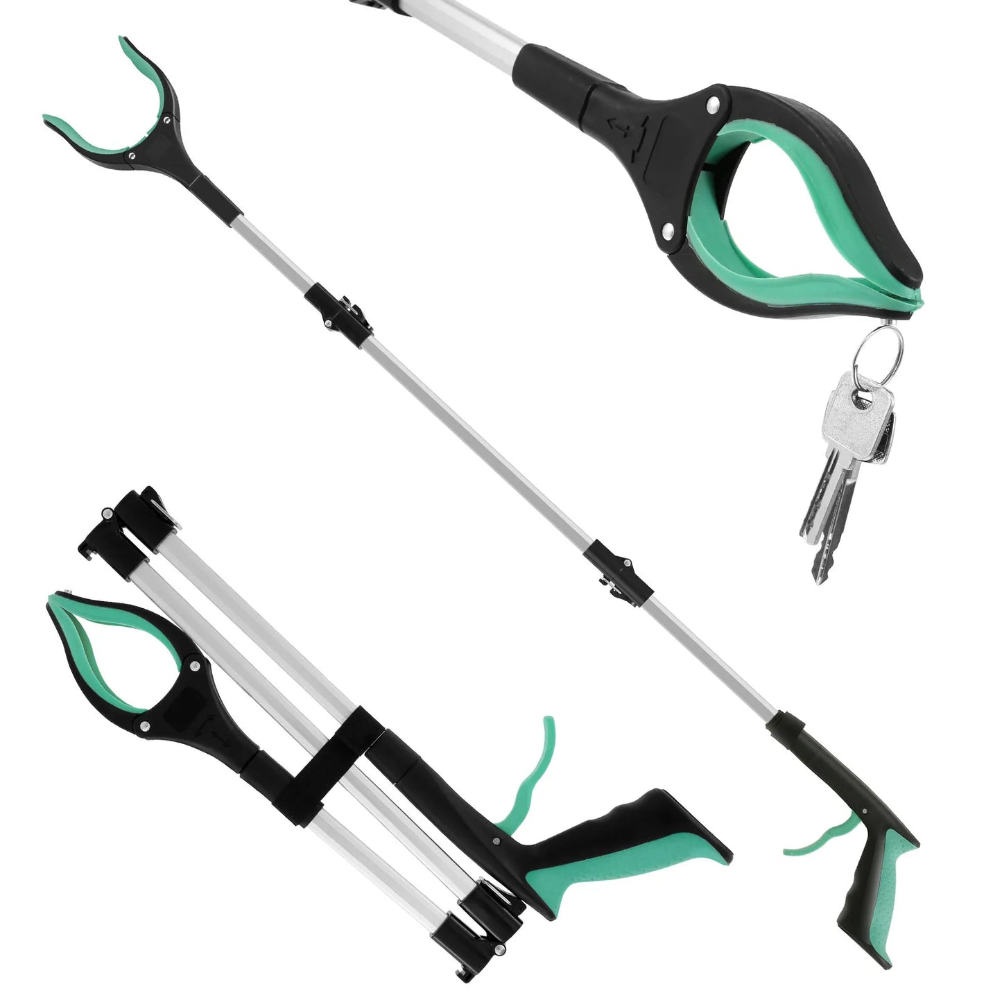 Willstar Foldable Gripper Extender Litter Picker With Rotating Clip