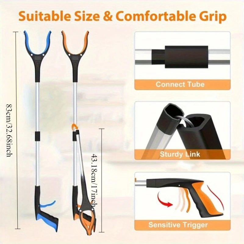 Heavy Duty Garbage Grabber With 360 Degree Rotating Clamp
