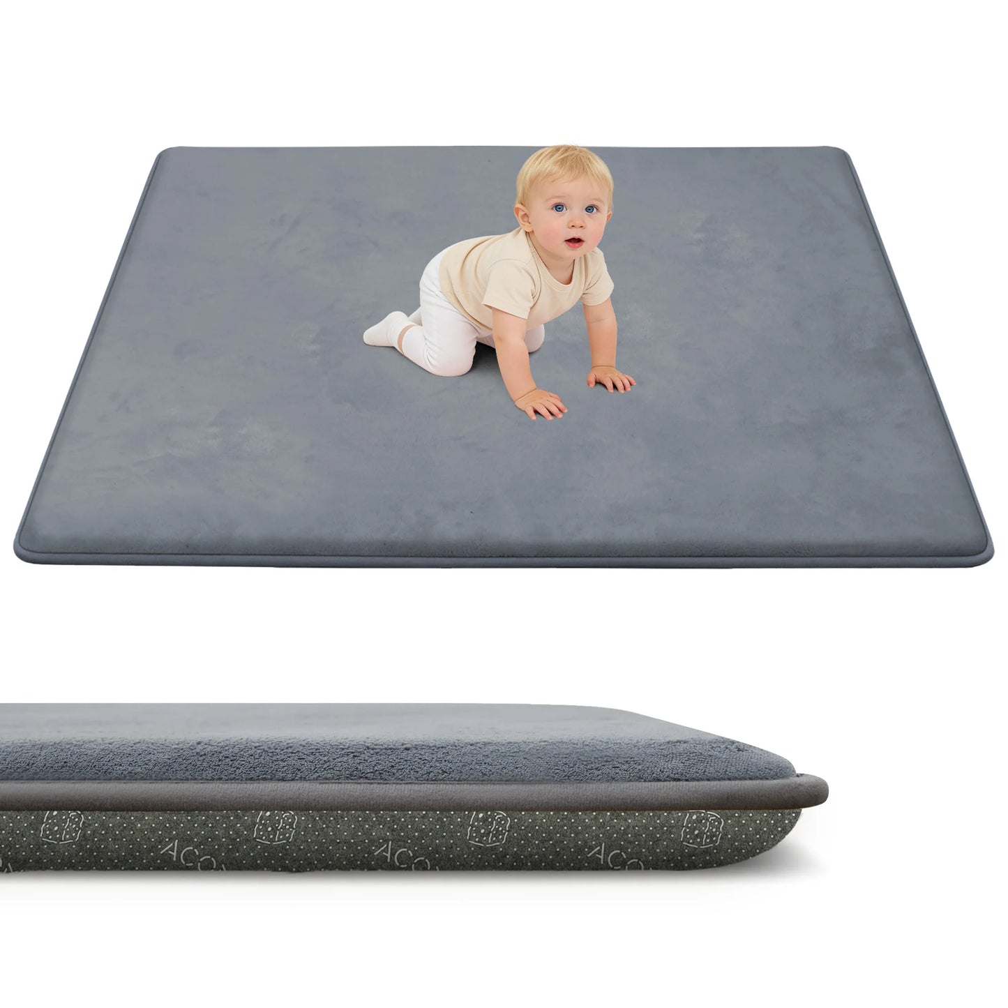 Huloo SleepCN Baby Play Mat Memory Foam For Tummy Time