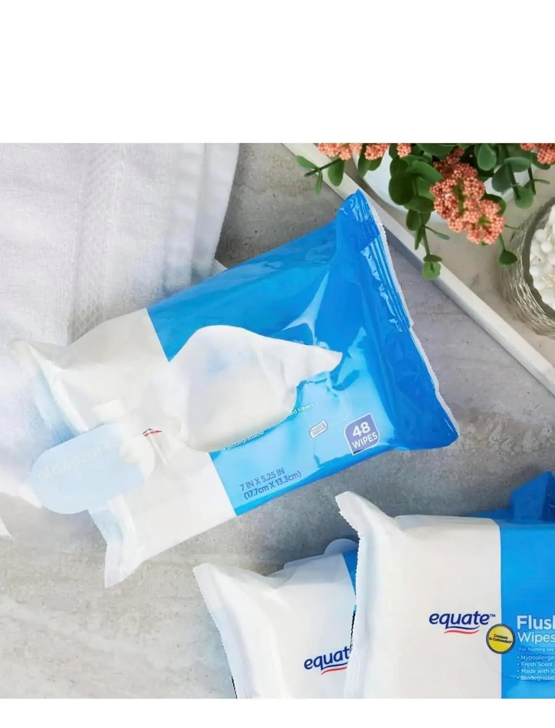 Fresh Scent Flushable Wipes 240 Count For Easy Cleaning