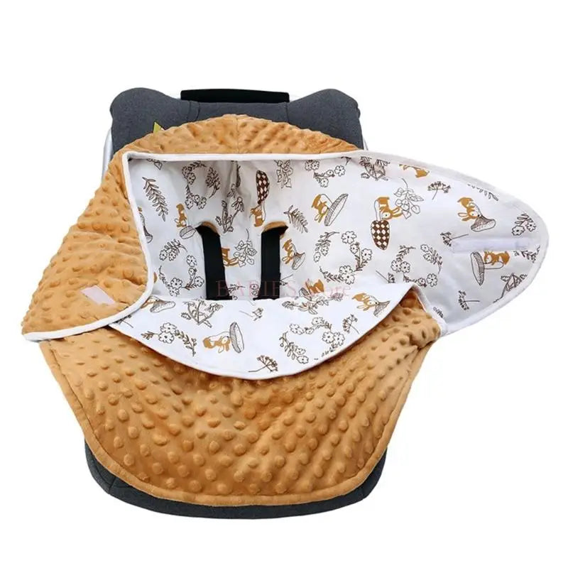 C9GB Baby Car Seat Wrap Blanket Breathable Cotton Swaddle Multi-Pattern