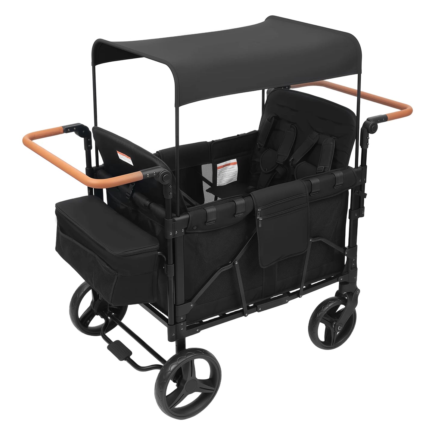 4 Seat Baby Wagon Stroller With Lockable Wheels For Beach And Park