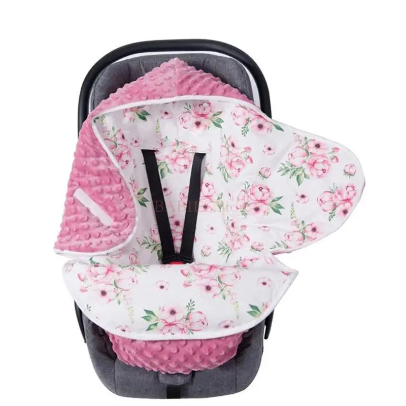 C9GB Baby Car Seat Wrap Blanket Breathable Cotton Swaddle Multi-Pattern