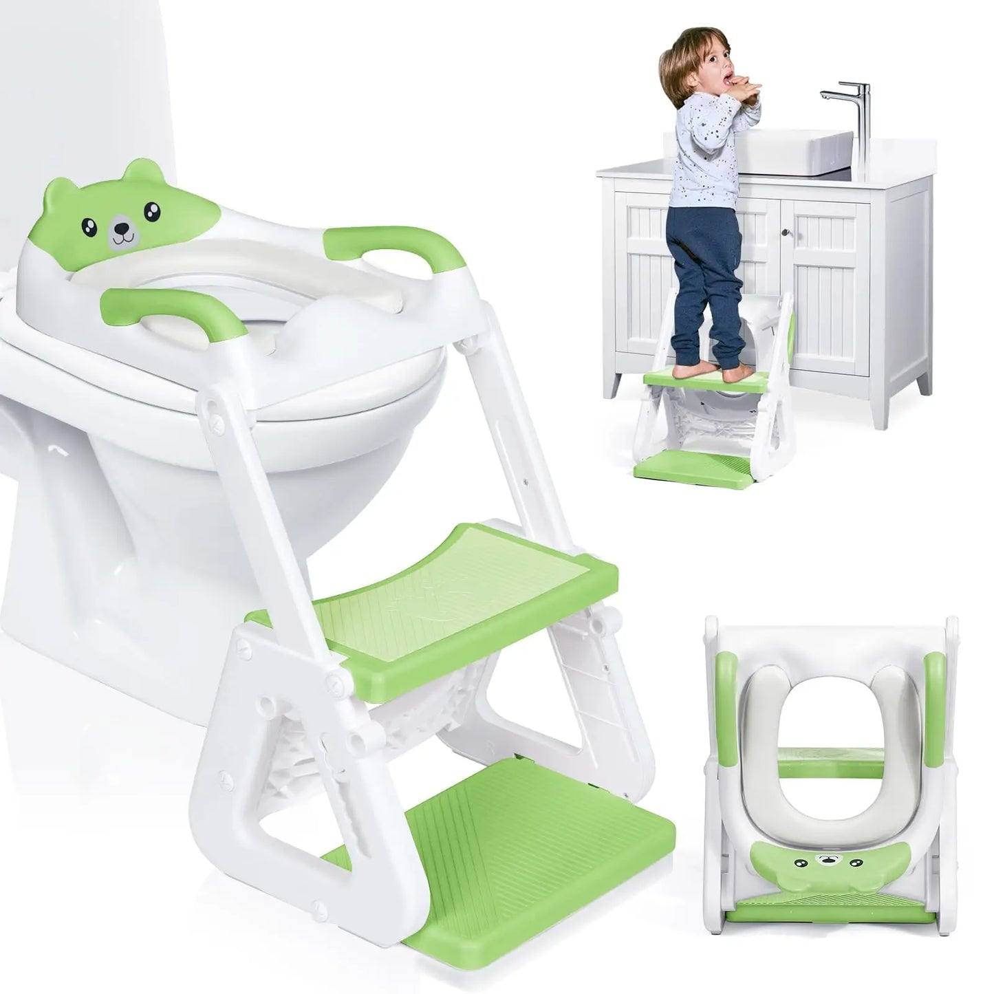 Potty Training Seat With Step Stool For Toddlers Premium
