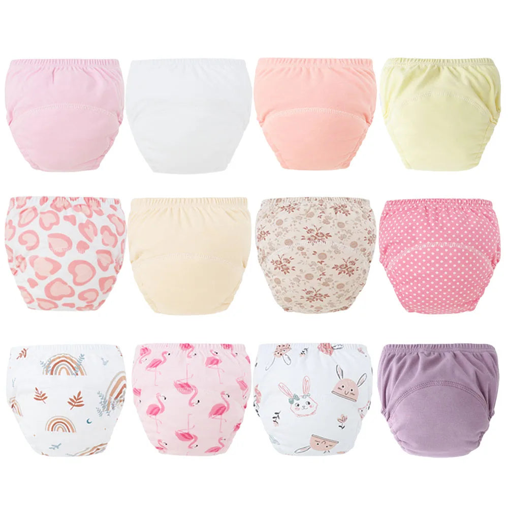 12-Pcs Reusable Baby Potty Training Pants Set