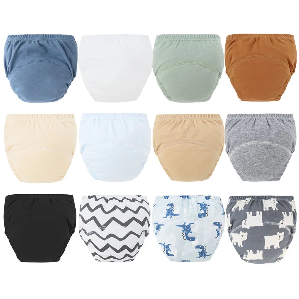 12-Pcs Reusable Baby Potty Training Pants Set