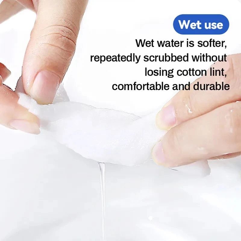 100 Count Disposable Cotton Face Towels Makeup Remover Pads