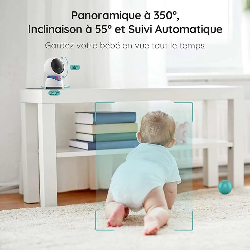 BOIFUN 1080P Baby Monitor Camera PTZ Auto Tracking Smartphone