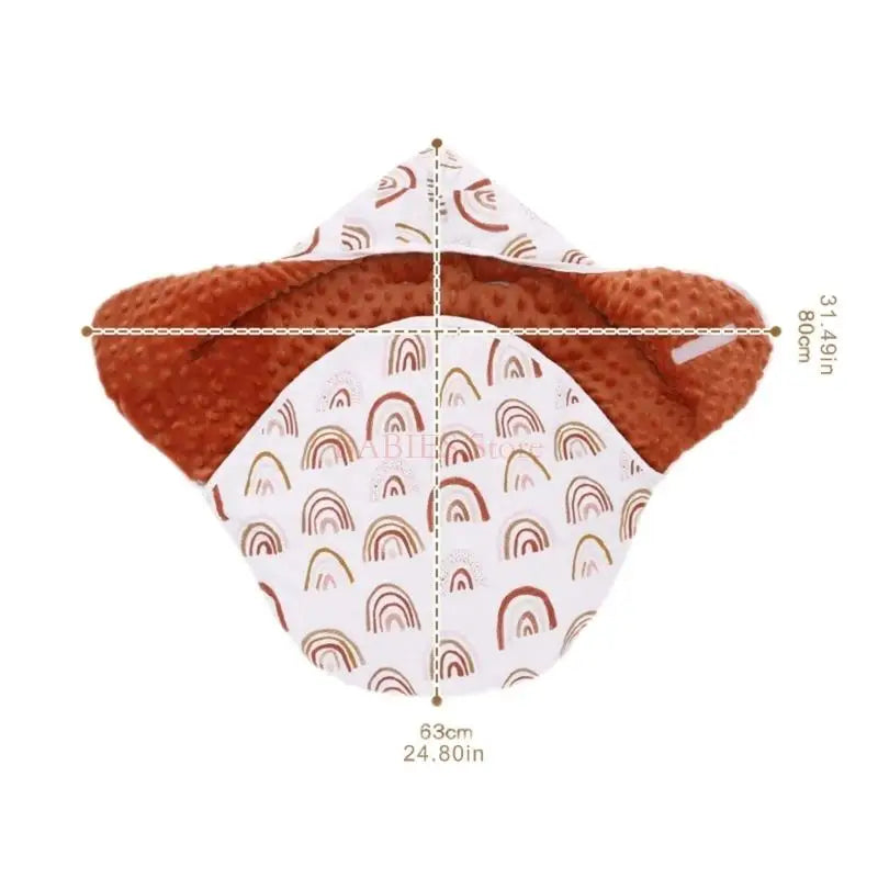C9GB Baby Car Seat Wrap Blanket Breathable Cotton Swaddle Multi-Pattern