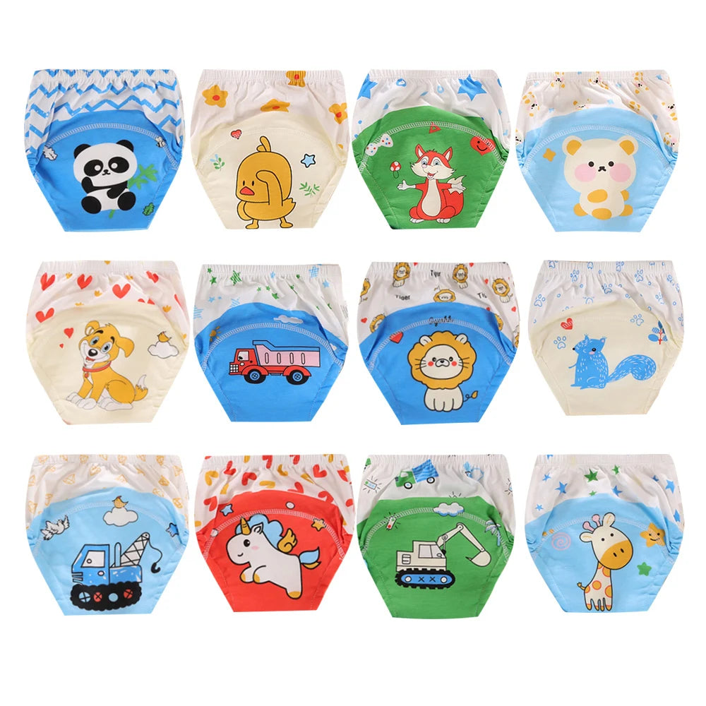 12-Pcs Reusable Baby Potty Training Pants Set