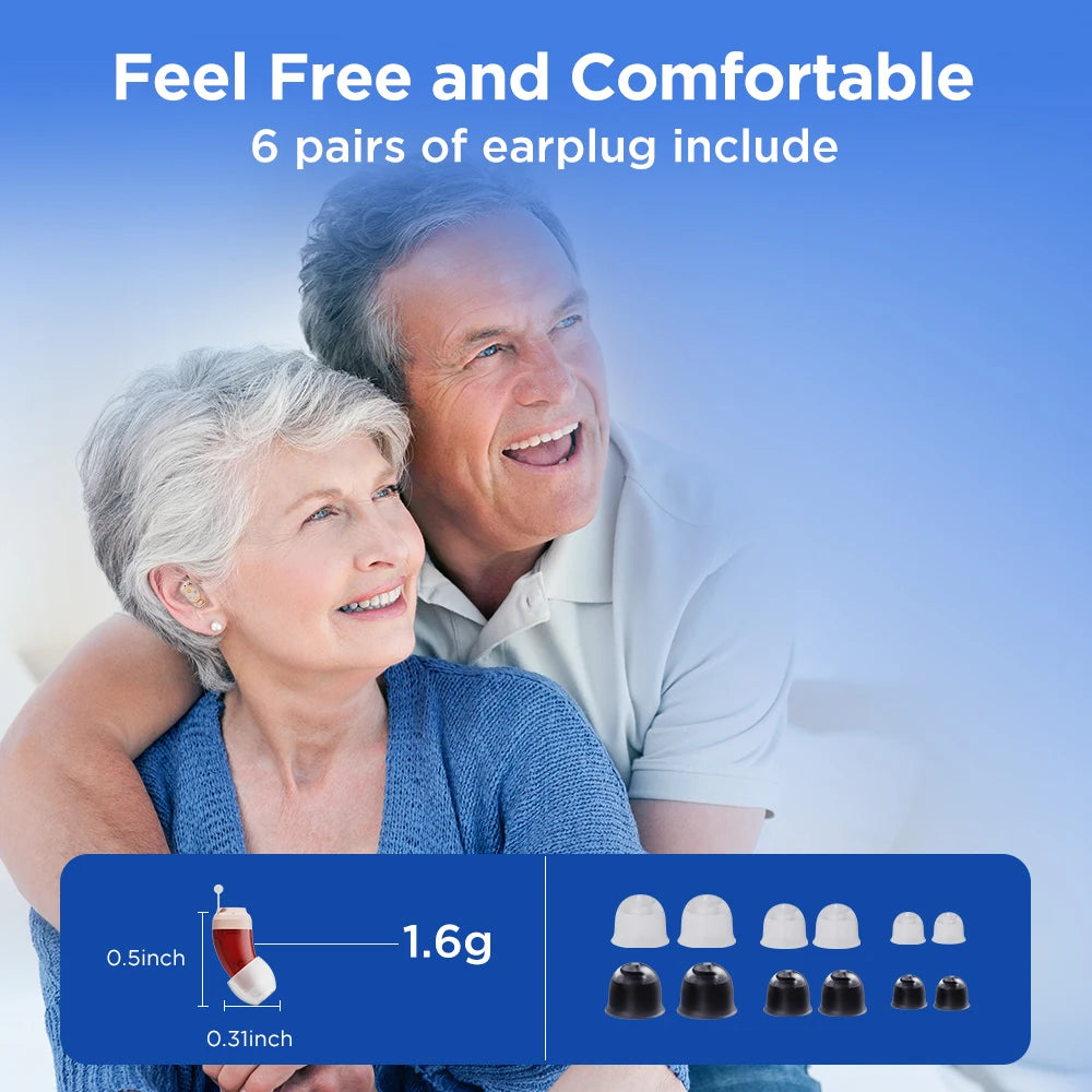 Jinghao Mini Hearing Aids Digital In Ear With Charging Case