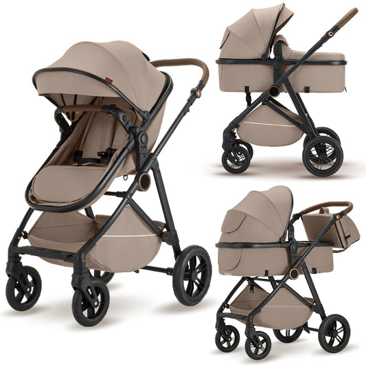 B.childhood 2-In-1 Baby Stroller Foldable Pram Adjustable Canopy