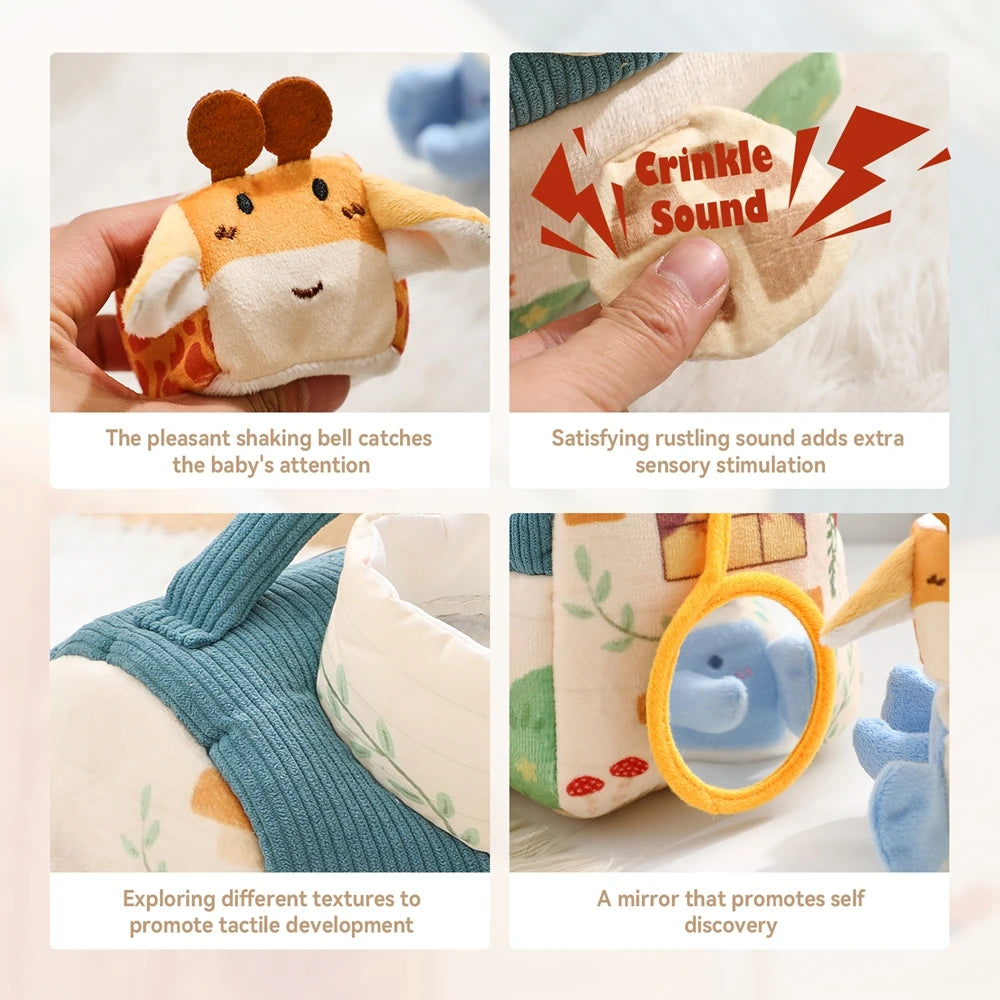 Montessori Farm Animals Soft Toys For Baby Sensory Play